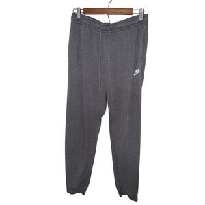 Nike Mens Jogger Sweatpants Charcoal Gray Lined Tapered Size Medium